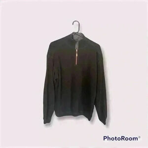 Tommy Bahama quarter zip black sweater